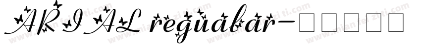 ARIAL regualar字体转换